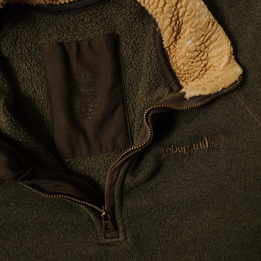 Vintage Timberland Q-Zip Sweater Small 