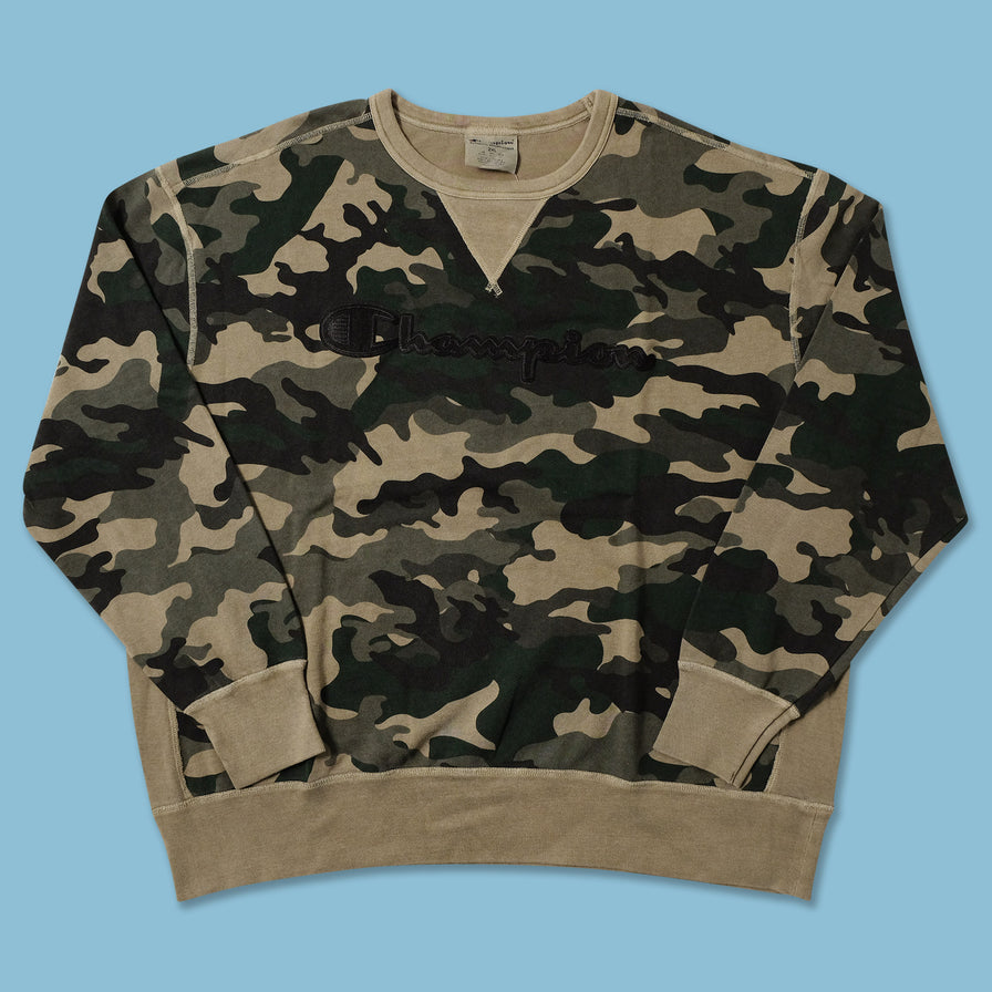 Champion Camo Sweater XXLarge 