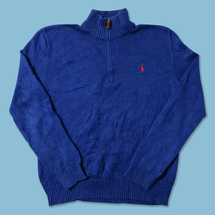 Polo Ralph Lauren Q-Zip Knit Sweater Medium 