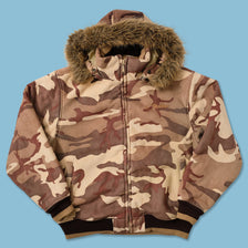 Y2K Chabou Velour Padded Jacket Large 