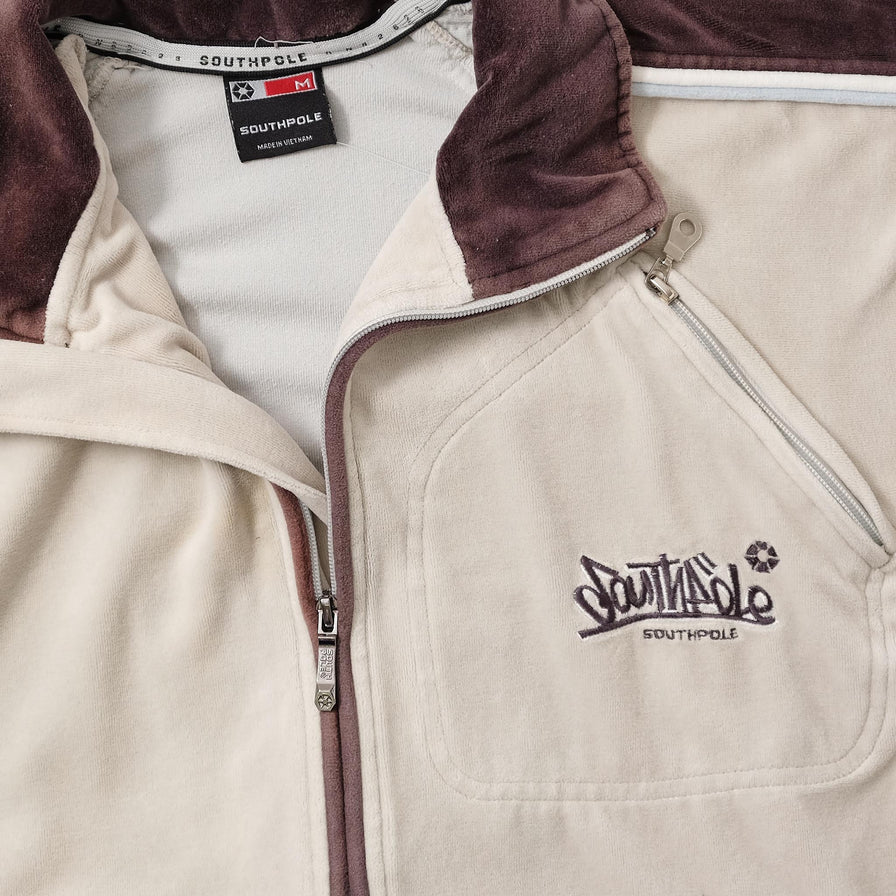 Y2K Southpole Velour Jacket Medium 
