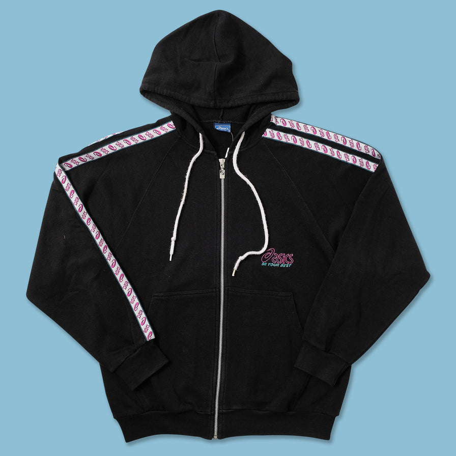 Vintage Women's Asics Zip Hoody Medium 