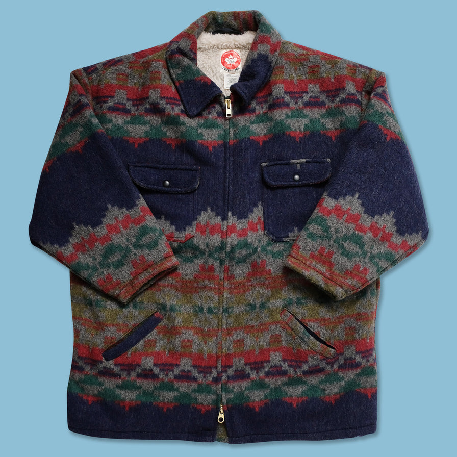 Vintage Lumberjack Wool Coat 2XLarge 