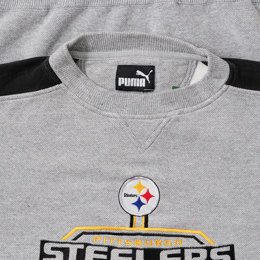 Vintage Puma Pittsburgh Steelers Sweater XLarge 