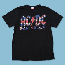 Vintage ACDC Back in Black T-Shirt Medium