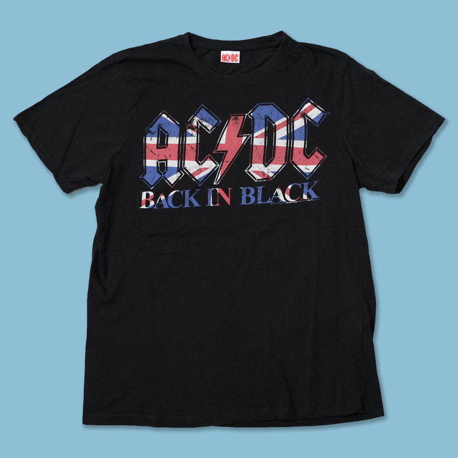 Vintage ACDC Back in Black T-Shirt Medium