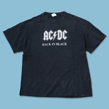 Vintage ACDC Back in Black T-Shirt Large / XLarge