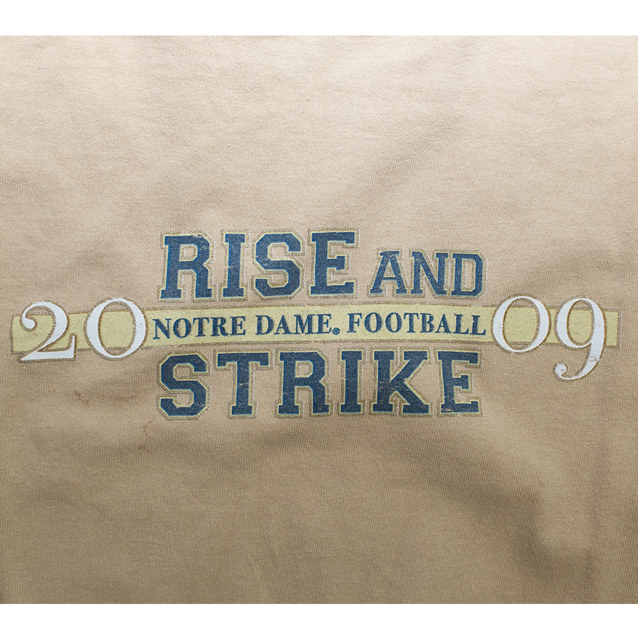 adidas Notre Dame University Football T-Shirt Small - Double Double Vintage
