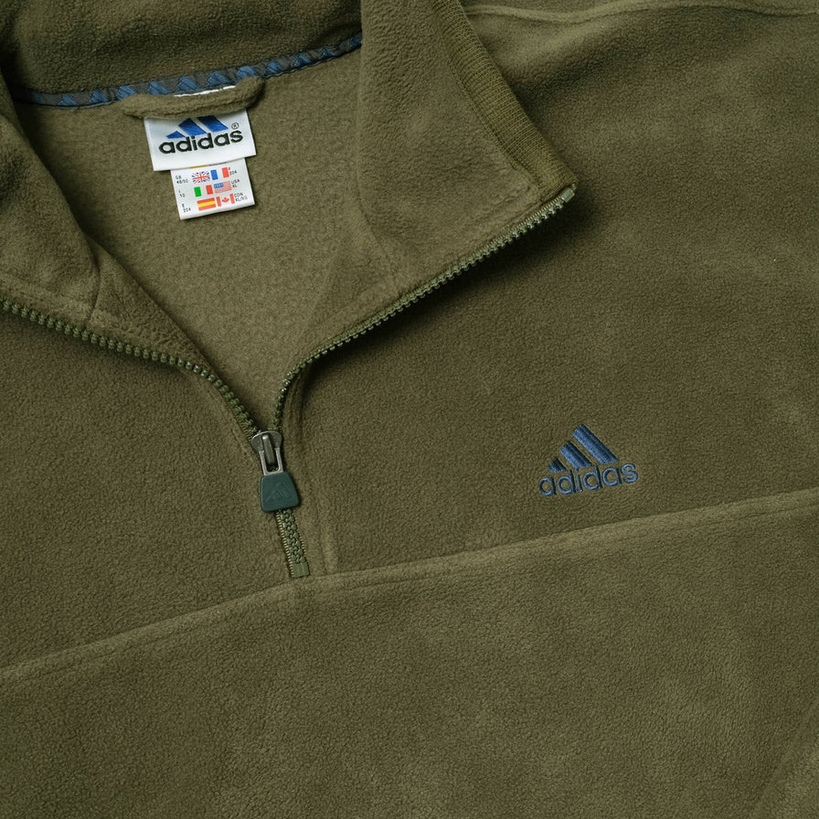 Vintage adidas Q-Zip Fleece Large / XLarge