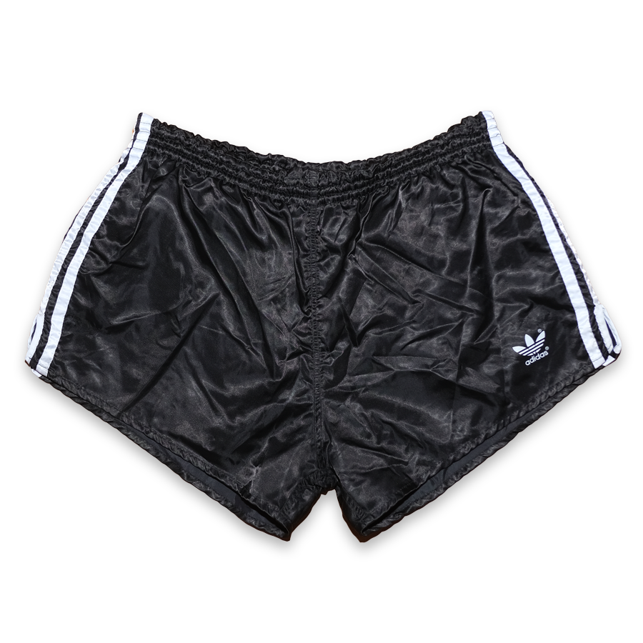 Black adidas vintage shorts sales