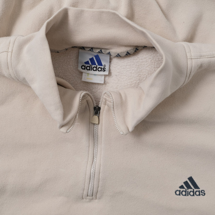Vintage adidas Q-Zip Sweater Large / XLarge