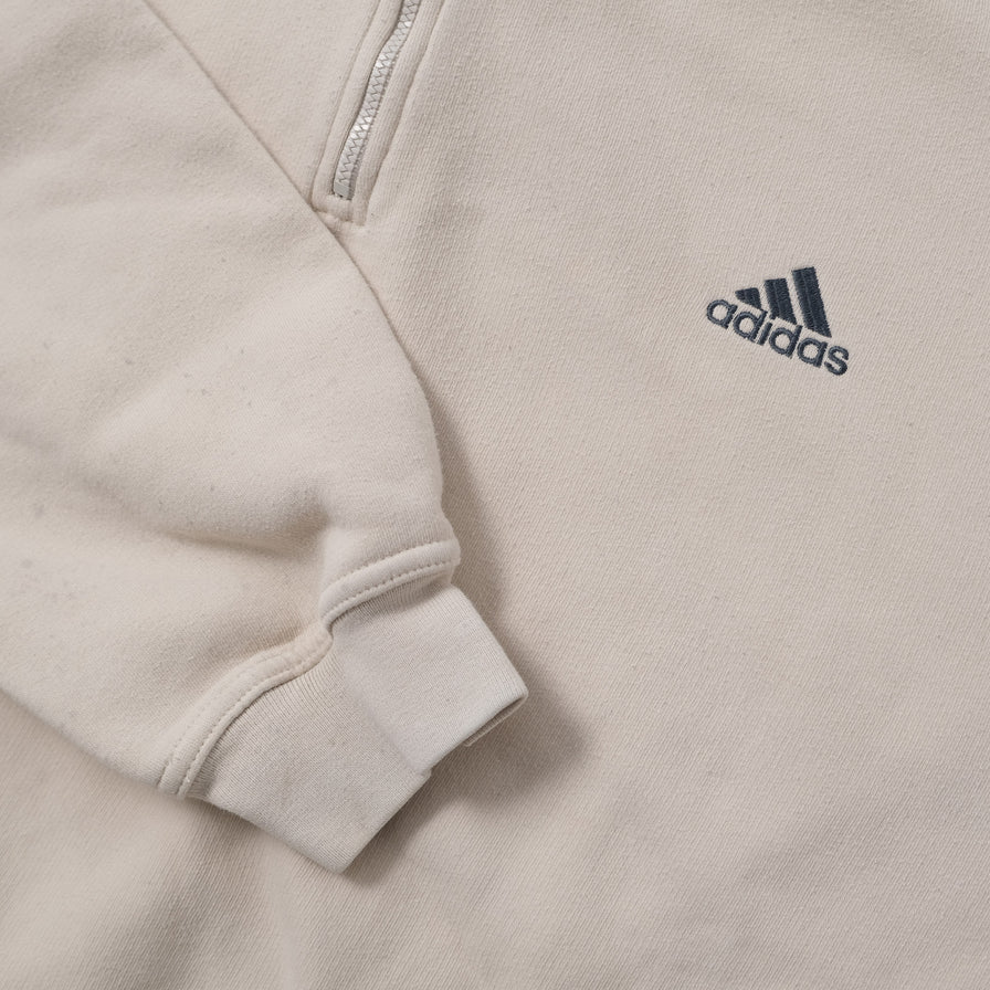 Vintage adidas Q-Zip Sweater Large / XLarge