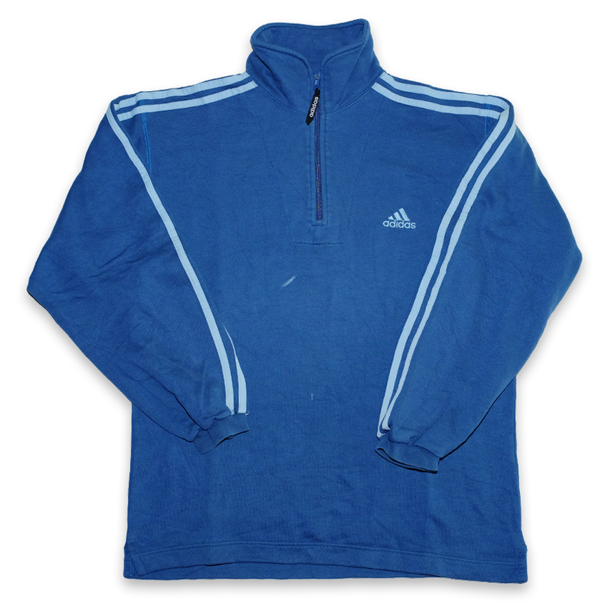 Vintage adidas Q-Zip Sweater Large - Double Double Vintage