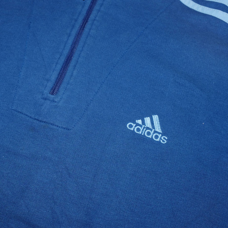 Vintage adidas Q-Zip Sweater Large - Double Double Vintage