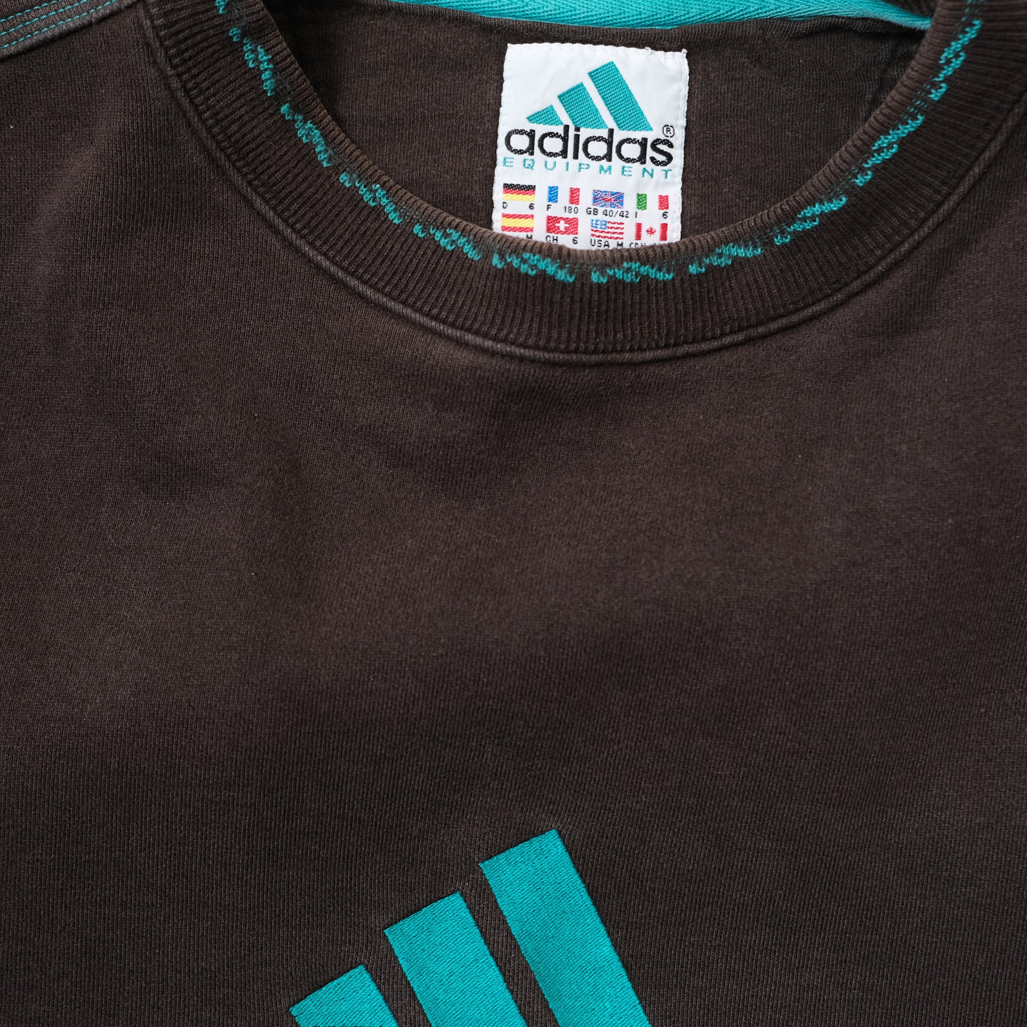 Vintage adidas Equipment Sweater Medium Double Double Vintage