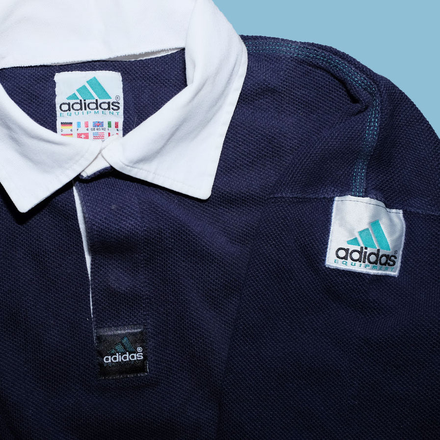 Vintage adidas Equipment Long Polo Medium - Double Double Vintage