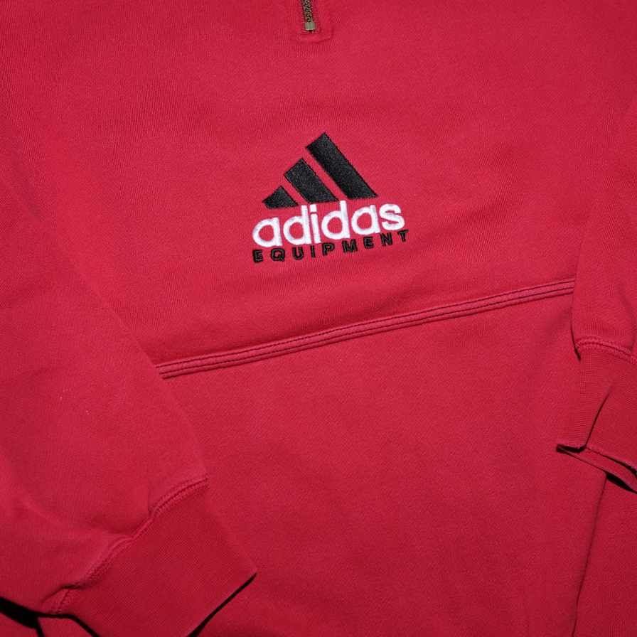 Vintage adidas Equipment Q-Zip Sweater Medium - Double Double Vintage