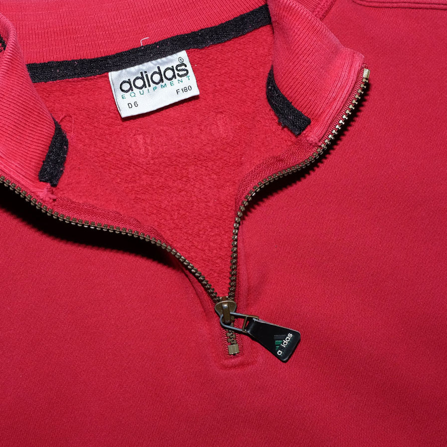 Vintage adidas Equipment Q-Zip Sweater Medium - Double Double Vintage