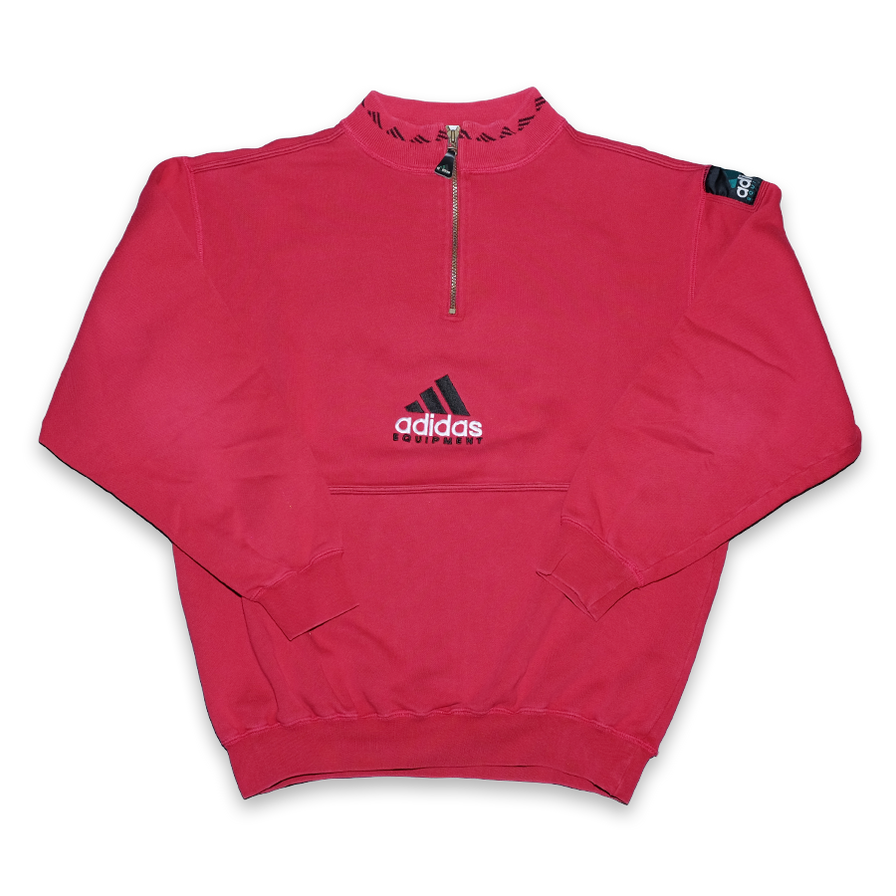 Vintage adidas Equipment Q-Zip Sweater Medium - Double Double Vintage