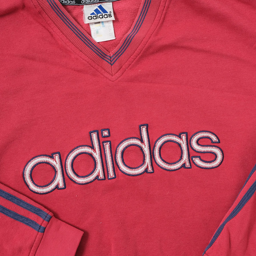 Vintage adidas V-Neck Sweater Large / XLarge