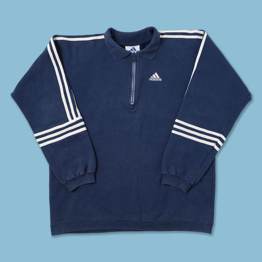 Vintage adidas Q-Zip Sweater Large