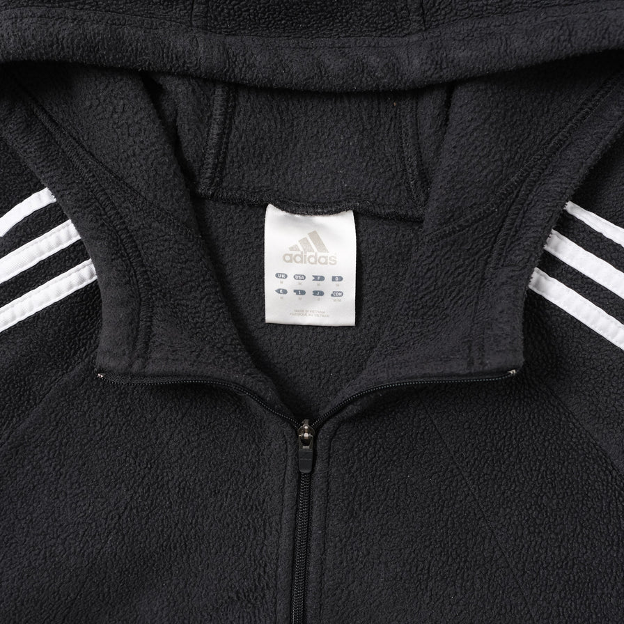 Vintage adidas Q-Zip Fleece Hoody Small / Medium