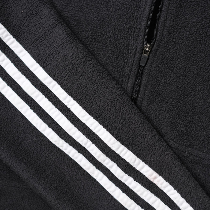 Vintage adidas Q-Zip Fleece Hoody Small / Medium