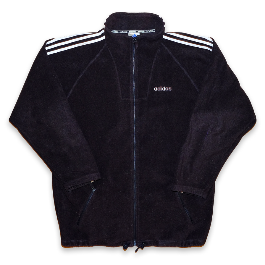 Vintage adidas Three Stripes Fleece XLarge - Double Double Vintage