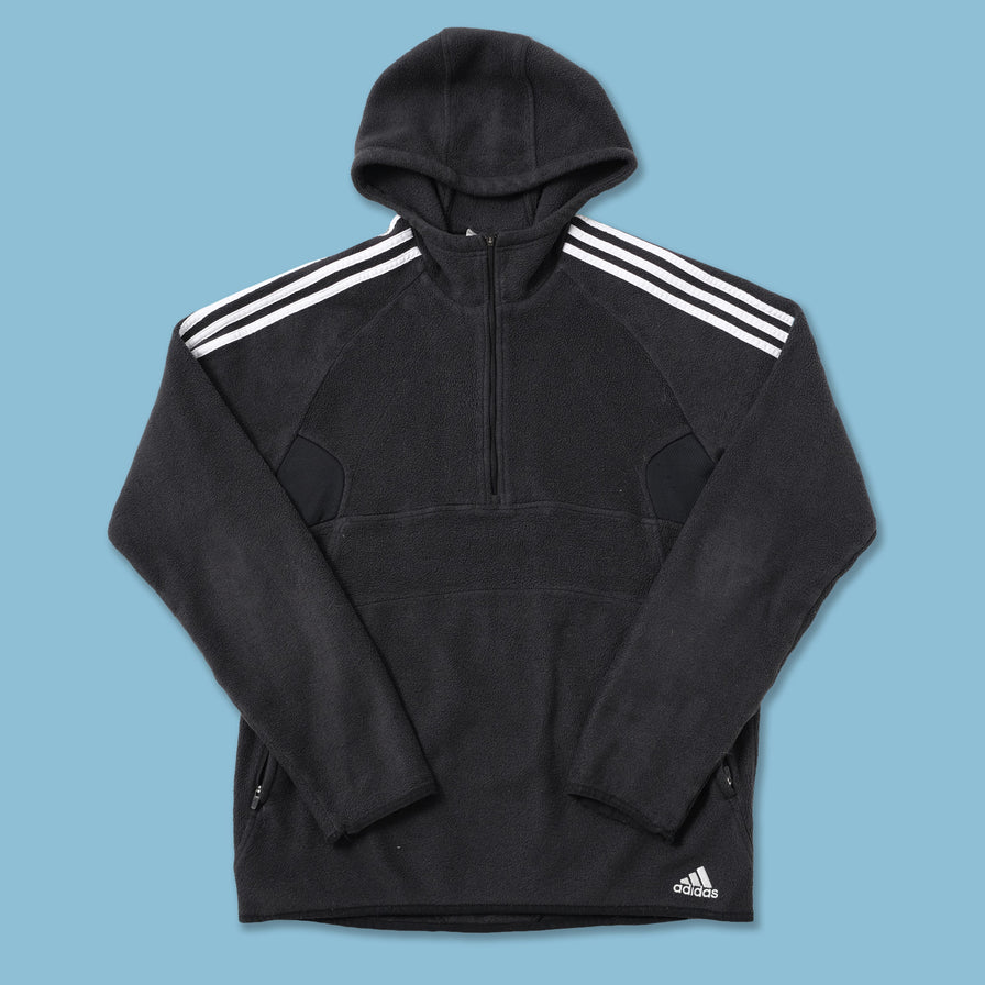 Vintage adidas Q-Zip Fleece Hoody Small / Medium