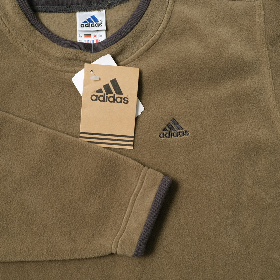 Vintage Deadstock adidas Fleece Sweater Kids Small