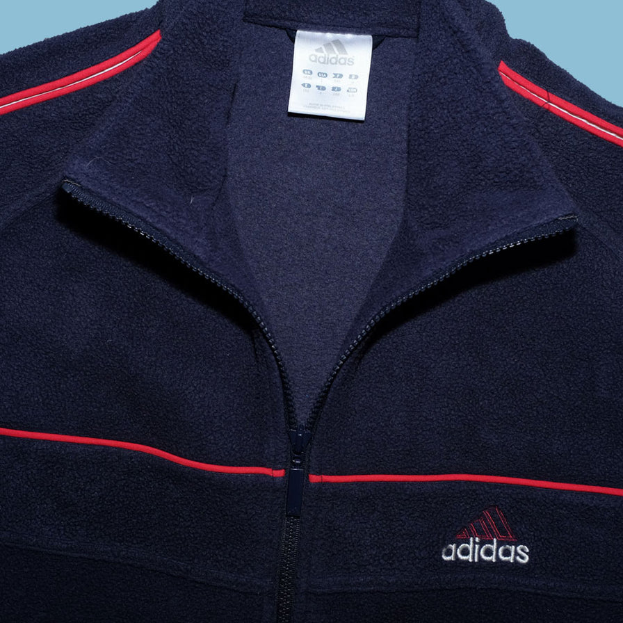 Vintage adidas Fleece Jacket Large / XLarge - Double Double Vintage