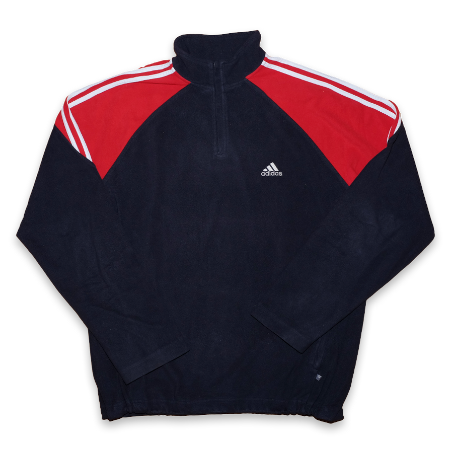 adidas Q-Zip Fleece XLarge - Double Double Vintage