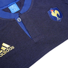 adidas France Soccer T-Shirt Sample Medium / Large - Double Double Vintage