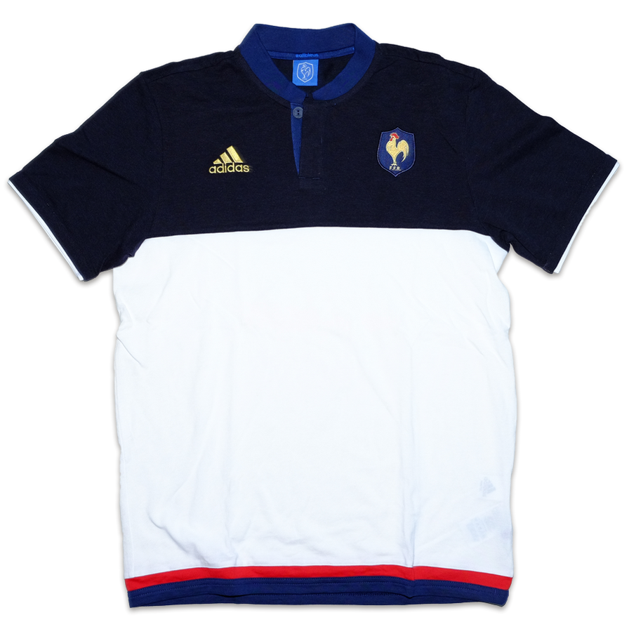 adidas France Soccer T-Shirt Sample Medium / Large - Double Double Vintage