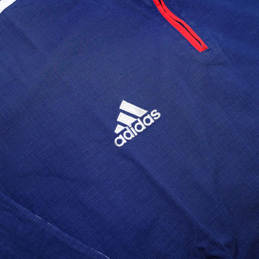 Vintage adidas Ripstop Half Zip Sweater XLarge - Double Double Vintage