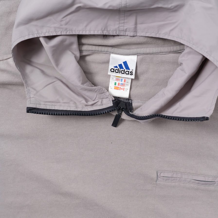 Vintage adidas Hooded Longsleeve XLarge