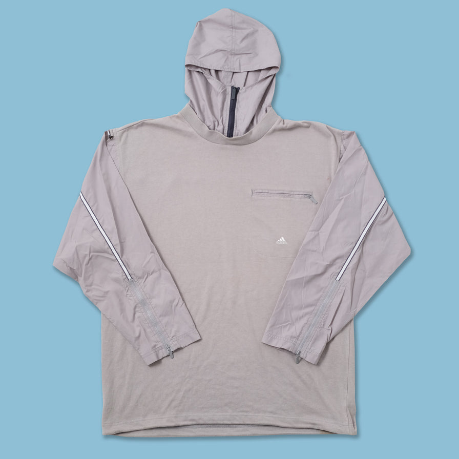 Vintage adidas Hooded Longsleeve XLarge