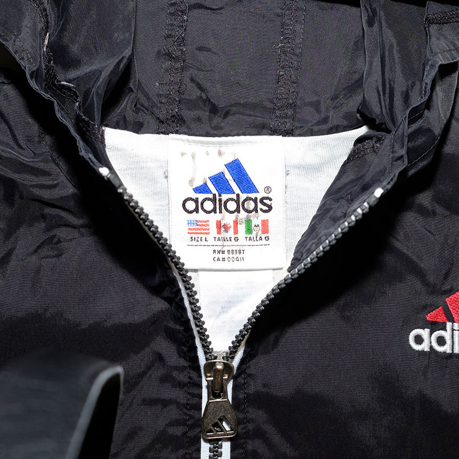 Vintage adidas Hooded Trackjacket Medium - Double Double Vintage