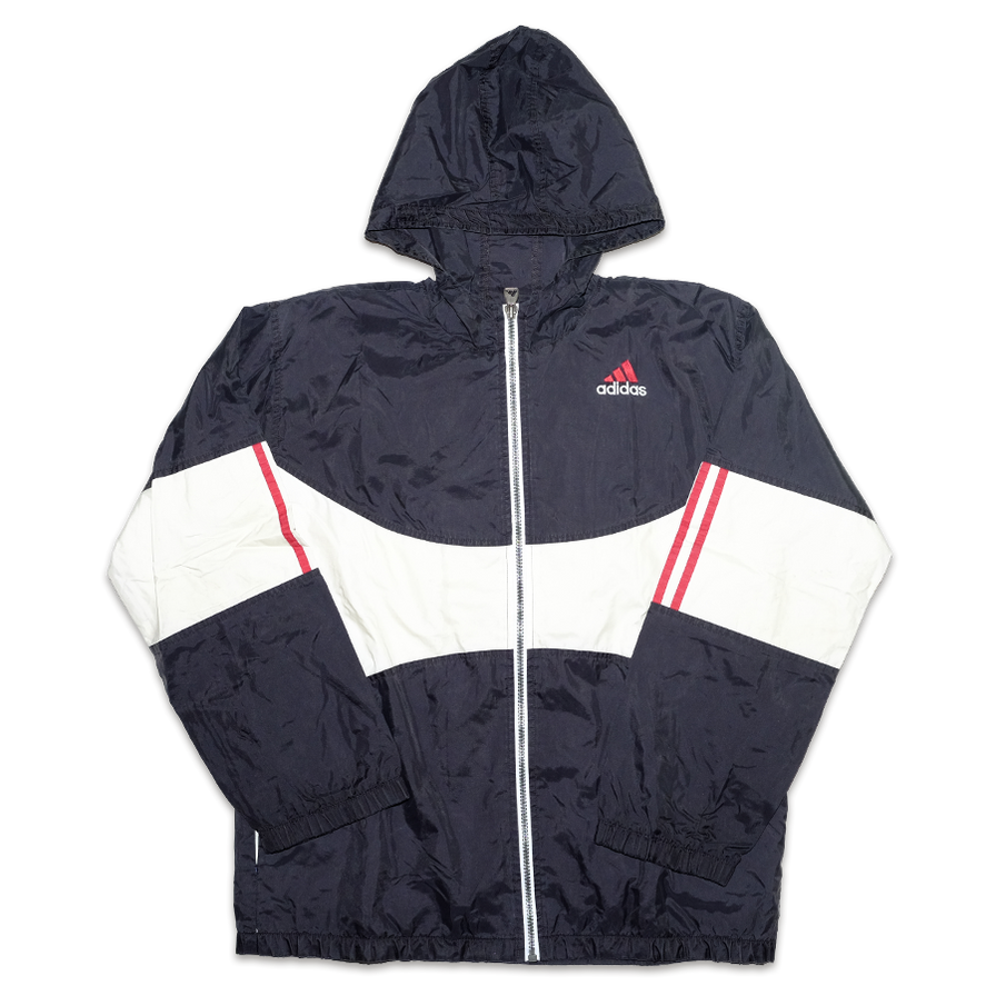 Vintage adidas Hooded Trackjacket Medium - Double Double Vintage