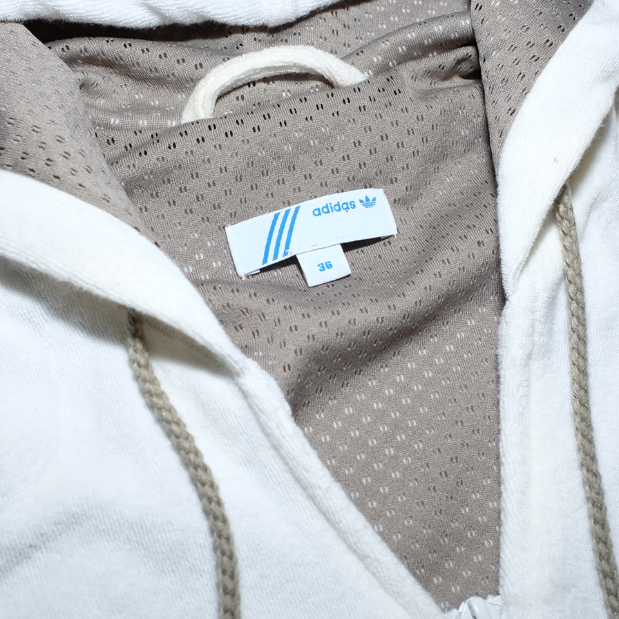 Vintage Women adidas Cropped Zip Hoodie Small - Double Double Vintage