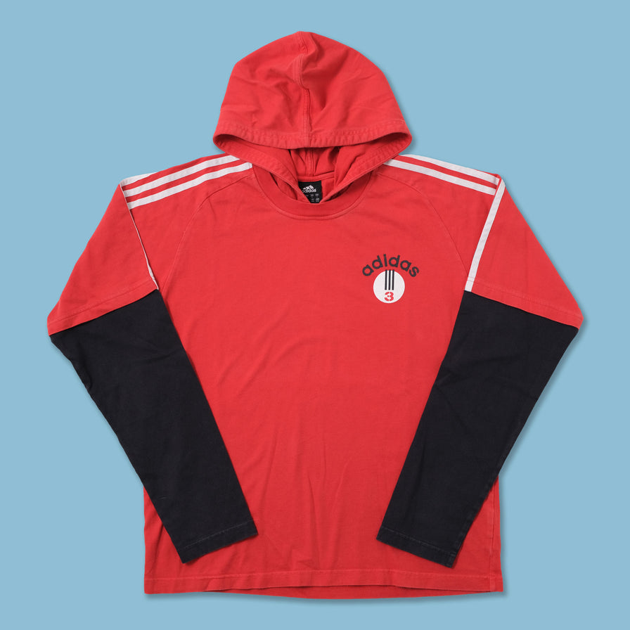 Vintage adidas hooded Longsleeve Medium