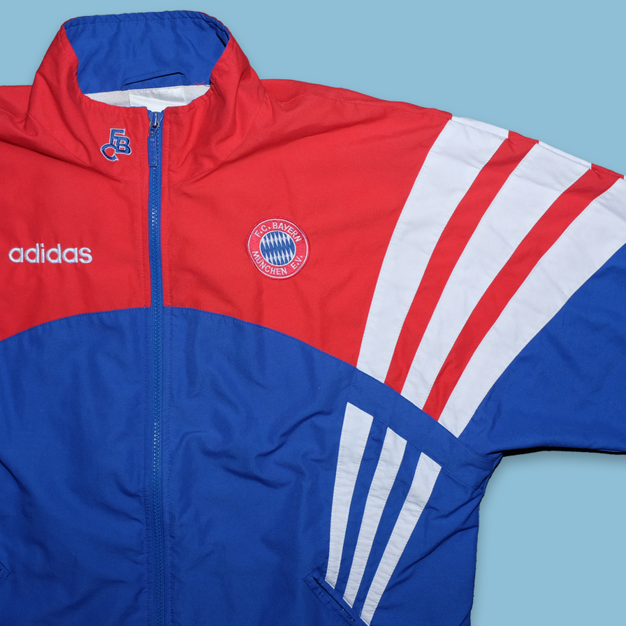 Vintage adidas FC Bayern München Track Jacket Medium - Double Double Vintage