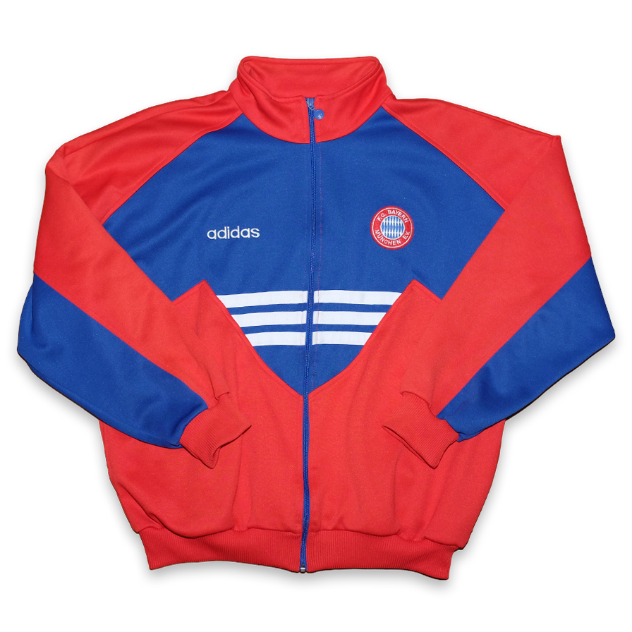 Vintage adidas FC Bayern München Trackjacket XLarge - Double Double Vintage
