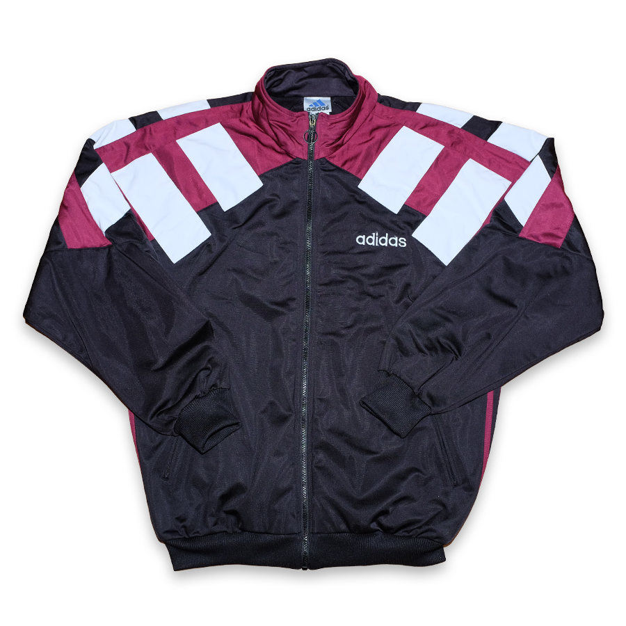 Black and pink adidas track jacket sales