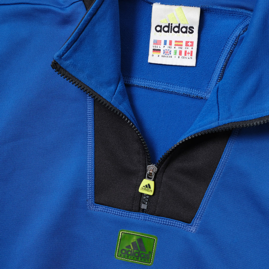 Vintage adidas Equipment Q-Zip Sweater Large