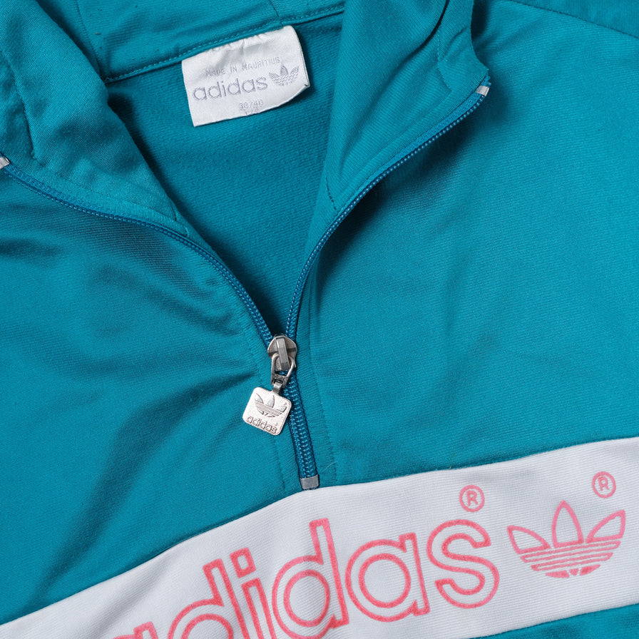 Vintage adidas Q-Zip Hoody Medium / Large