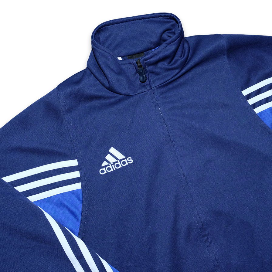 adidas Three Stripes Track Jacket Small - Double Double Vintage