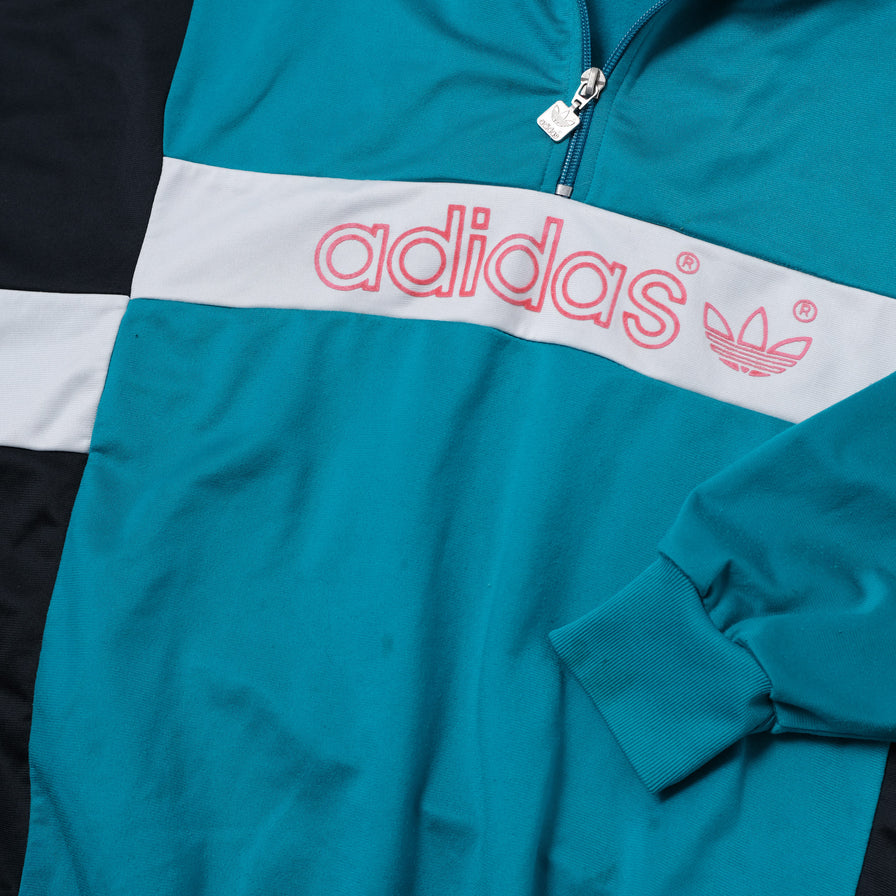 Vintage adidas Q-Zip Hoody Medium / Large