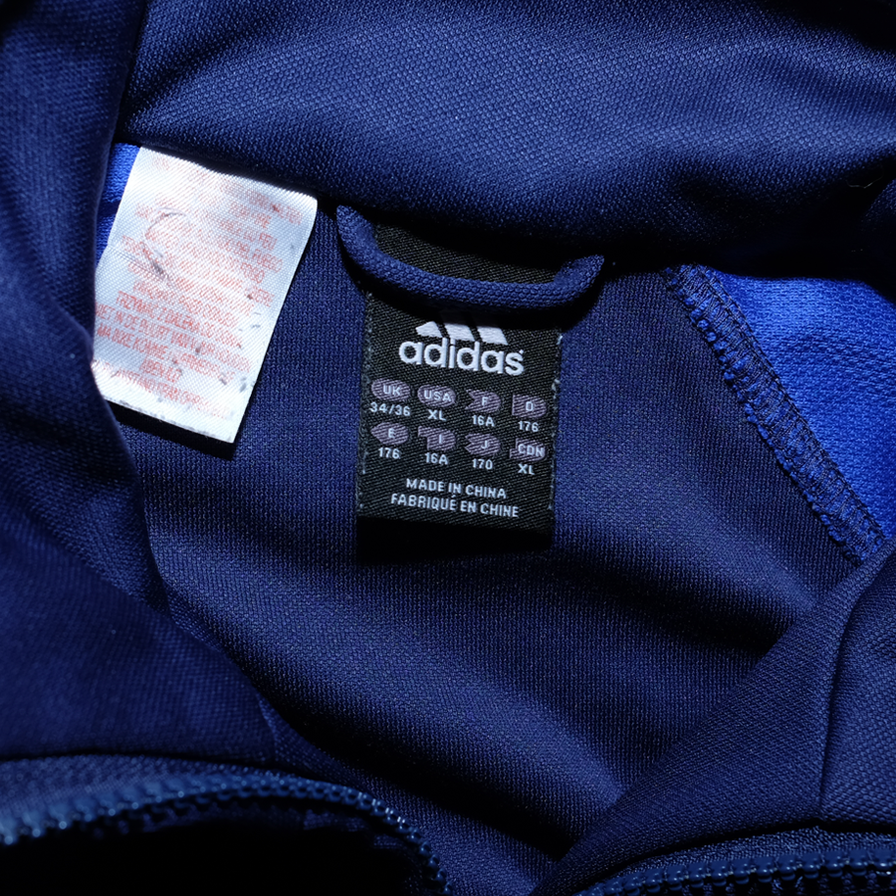 adidas Three Stripes Track Jacket Small - Double Double Vintage