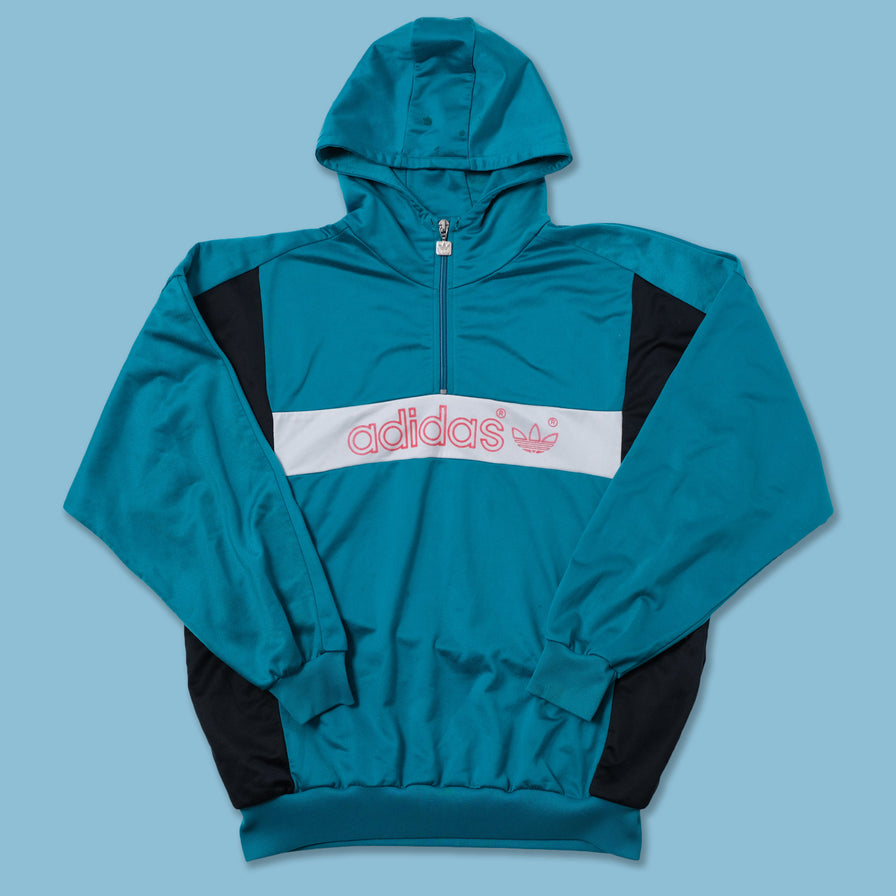 Vintage adidas Q-Zip Hoody Medium / Large
